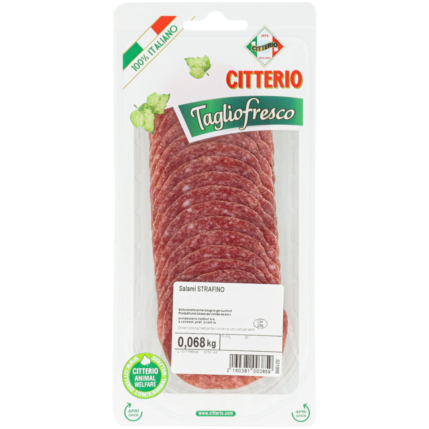Citterio Salami Strafino ca. 65g