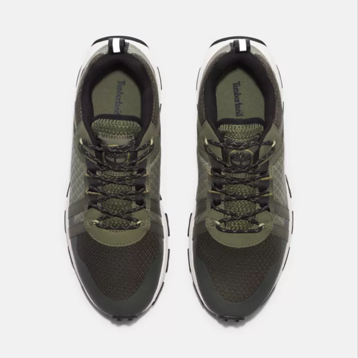 Basket basse à lacets Winsor Trail pour homme en vert