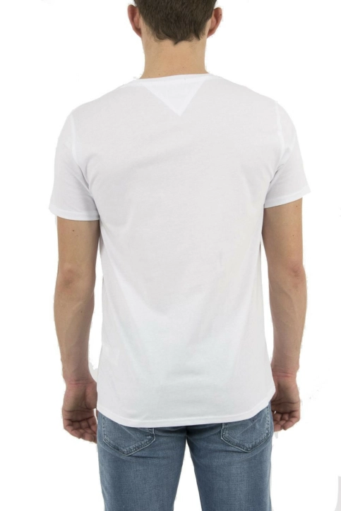 Tee shirt tommy jeans dm0dm04411 100 classic white