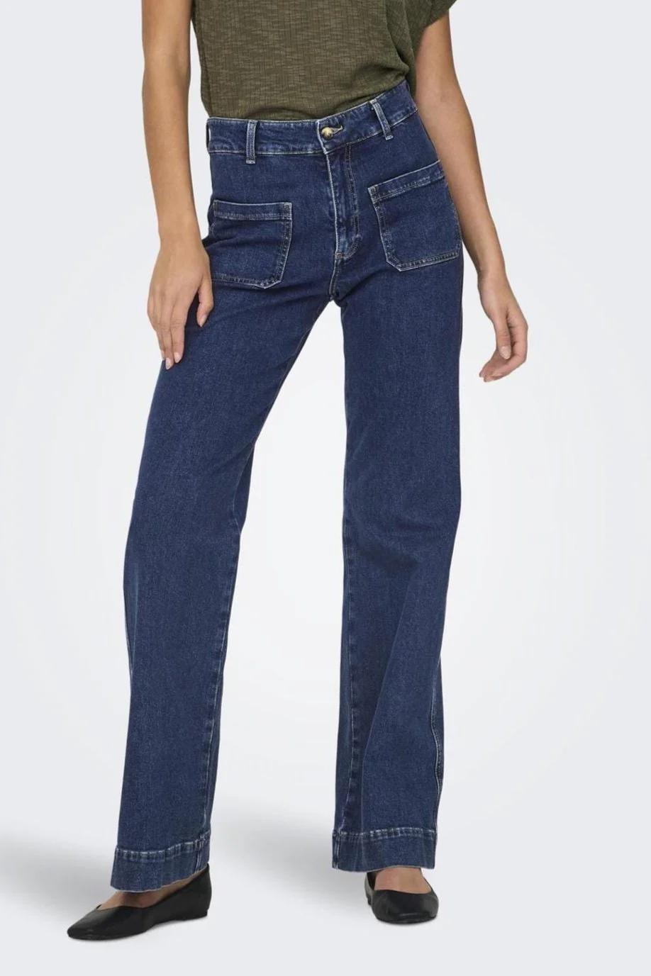 Only Onljuicy Wide Pocket Jeans Cro