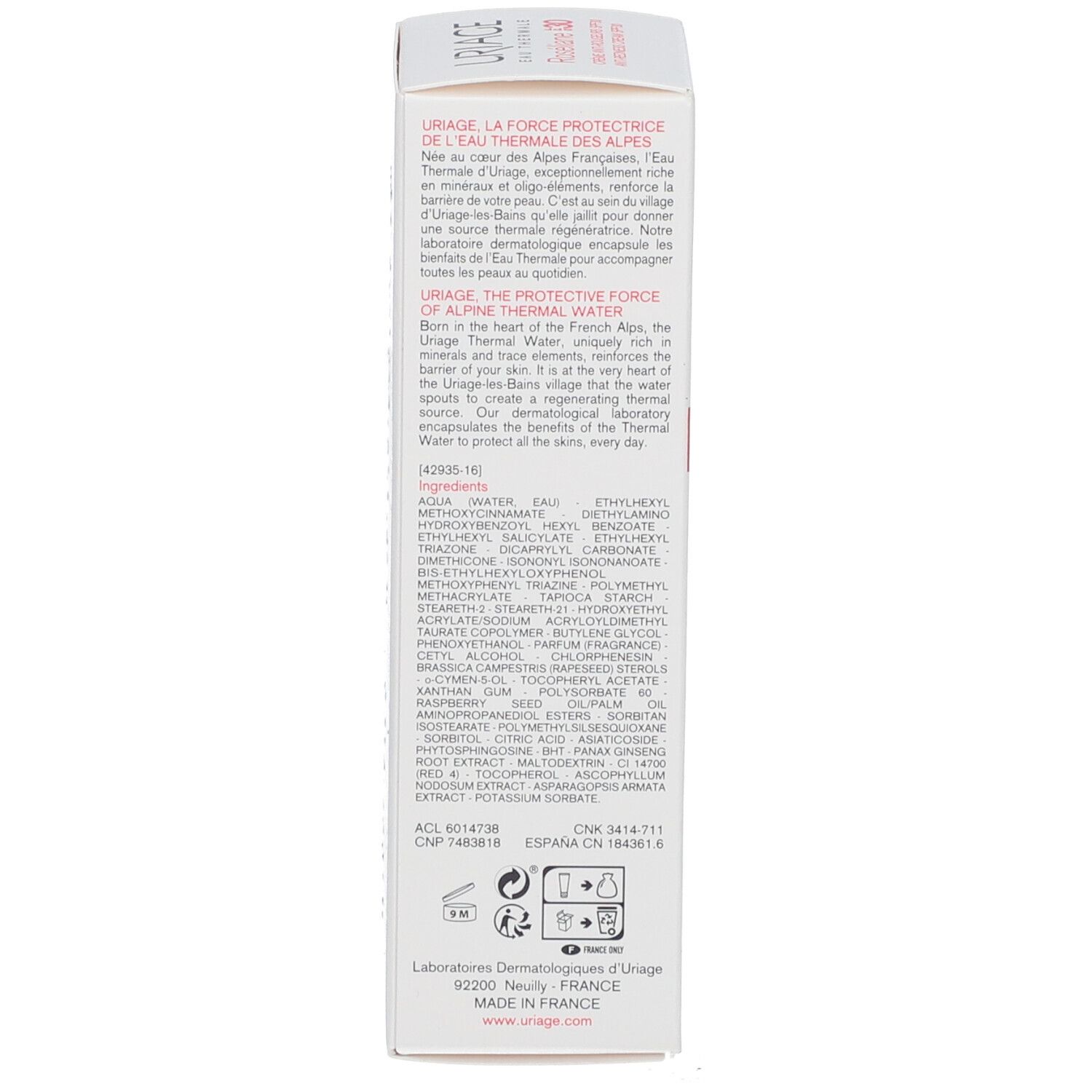 URIAGE Roseliane Creme gegen Rötungen SPF 30