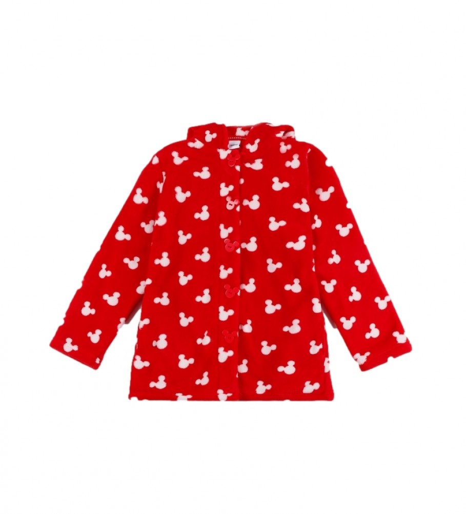 Roupão de banho Disney Mickey Mouse, vermelho e branco