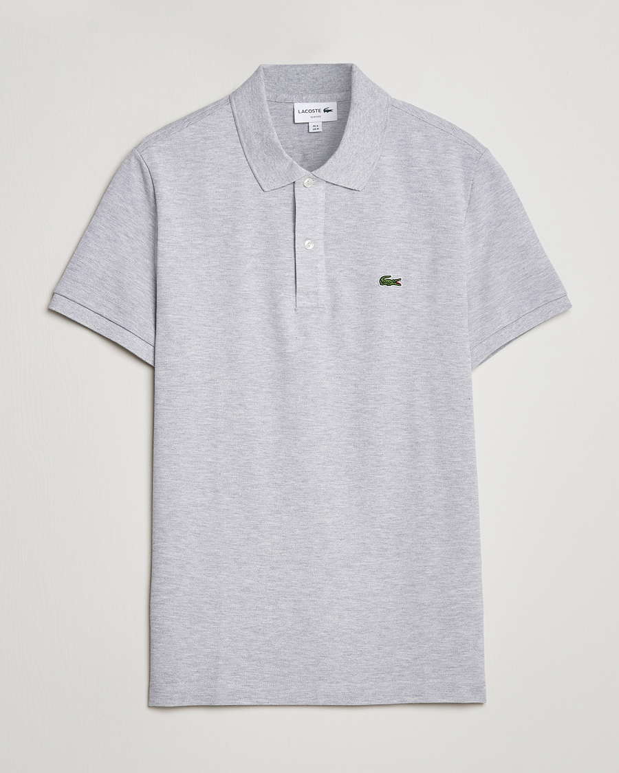 Lacoste Slim Fit Polo Piké Silver Chine