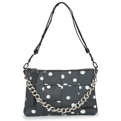 Desigual - NEW SPLATTER DORTMUND MAXI - Noir/Blanc