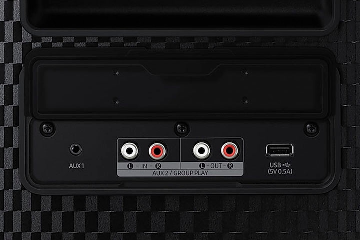 Samsung Party-Lautsprecher »MX-ST40B« 2.0 (Bluetooth Bass- und Lautstärkeregelung | Beleuchtungseffekte | DJ-Funktionen | Equalizer | Karaoke-fähig | MULTIPAIR | Wireless Party Connect 160 W)
