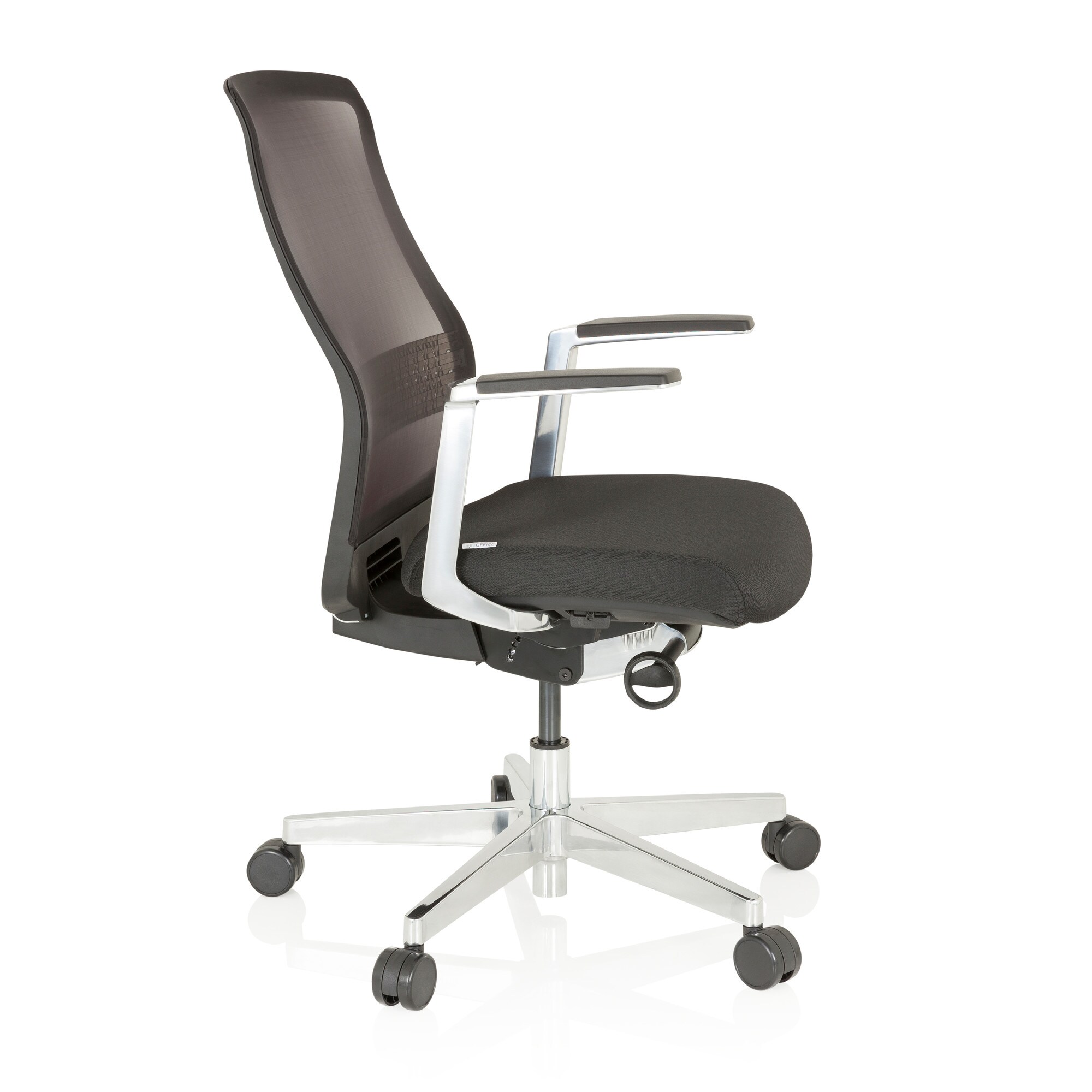 High End Bürostuhl FOUNTAINE PRO Stoff/Netzstoff mit Armlehnen hjh OFFICE