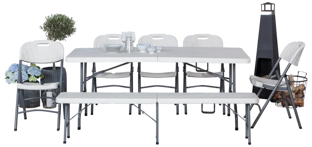 Foldebord 180 x 75 cm kunststof