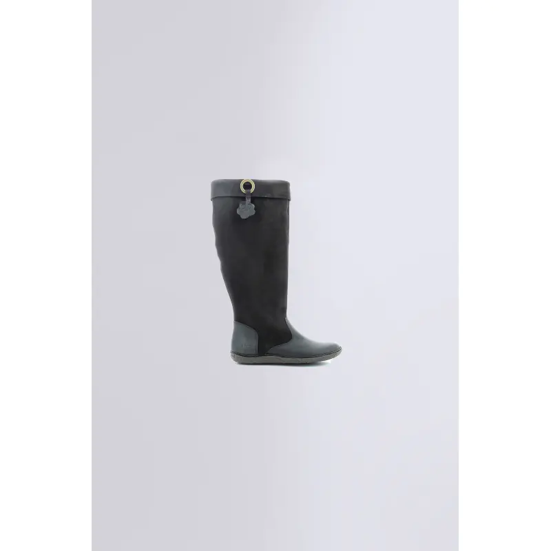 HOHIGH NOIR BOTTES Cuir Femme