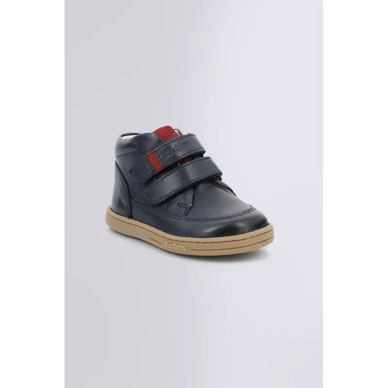 TRACTOK MARINE SNEAKERS HAUTES Cuir Garçon