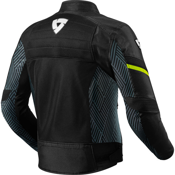 Rev'it - Blouson Arc Air Noir / Jaune / Bleu