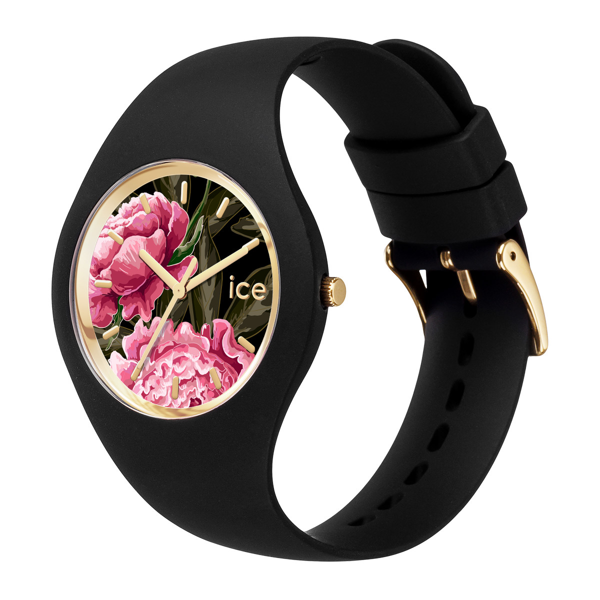 Montre ICE WATCH ice flower femme bracelet silicone noir