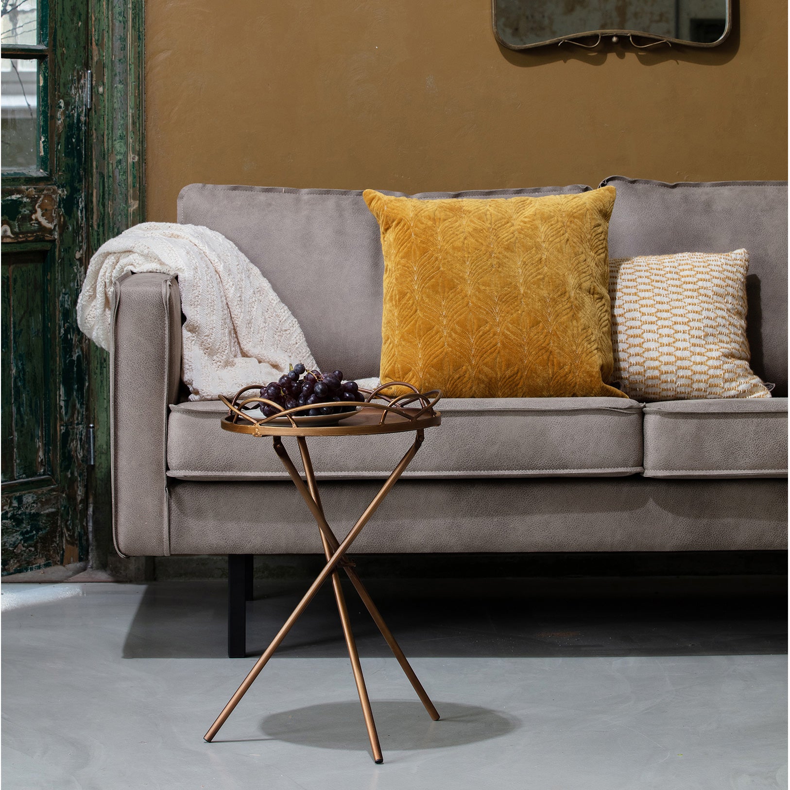 WOOOD Rodeo 2,5-zitsbank - Eco-leder -  Elephant