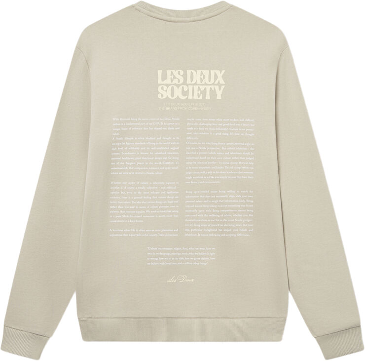Les Deux Society Sweatshirt Light sand/summer melon