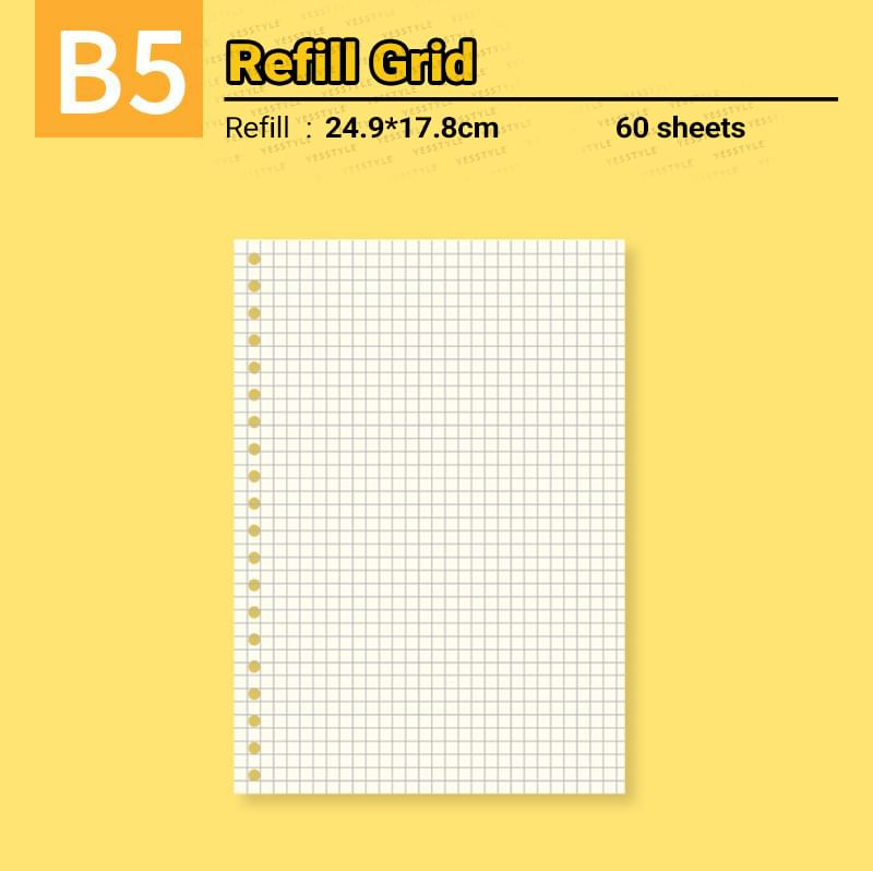 Fun House - A5 / B5 Transparant Losbladig Notitieboek / Navulling / Set