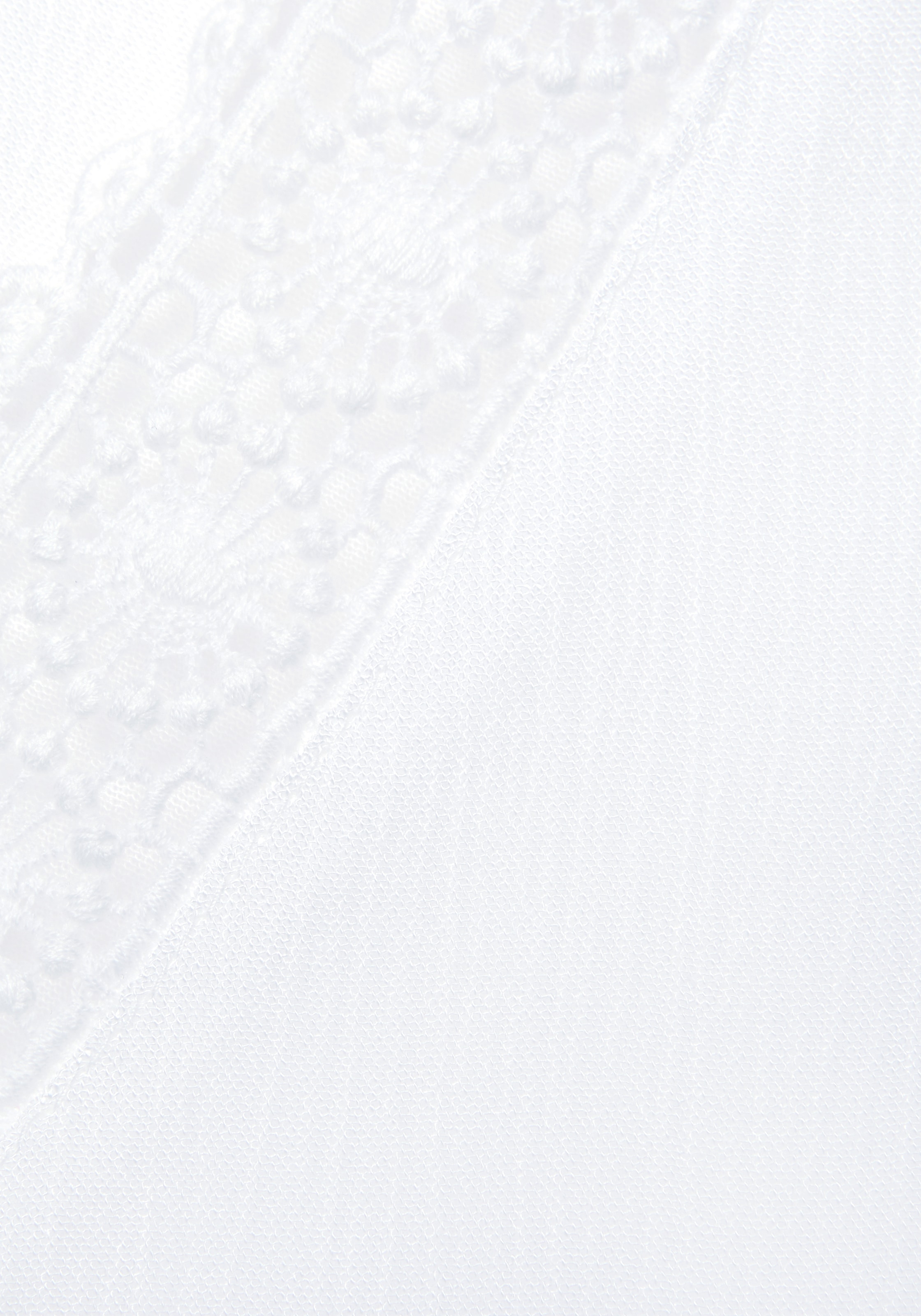 Vivance Crinklebluse , mit Spitzeneinsätzen, sommerliche Damenbluse, Langarmbluse