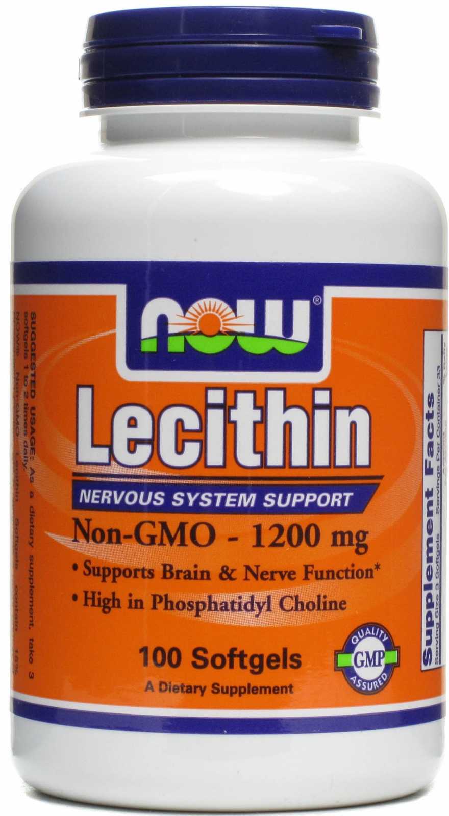 Lecitina NOW Foods 1200 mg 100 cápsulas gelatinosas