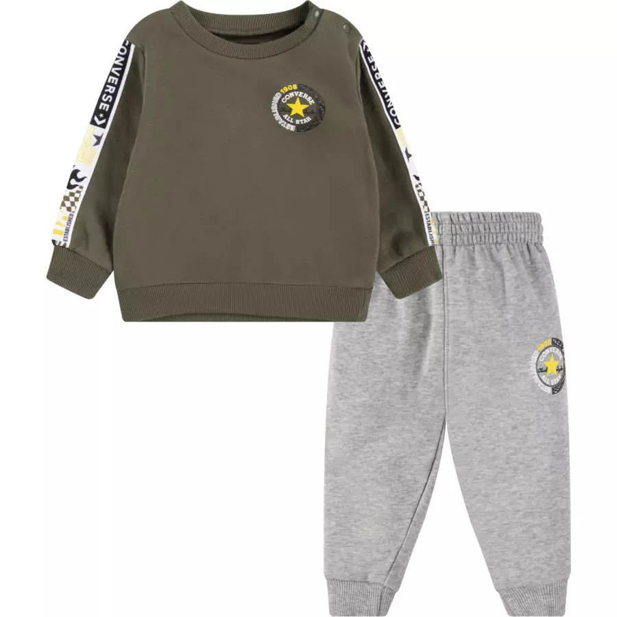Converse Set Pullover und Sweathose grüngrau