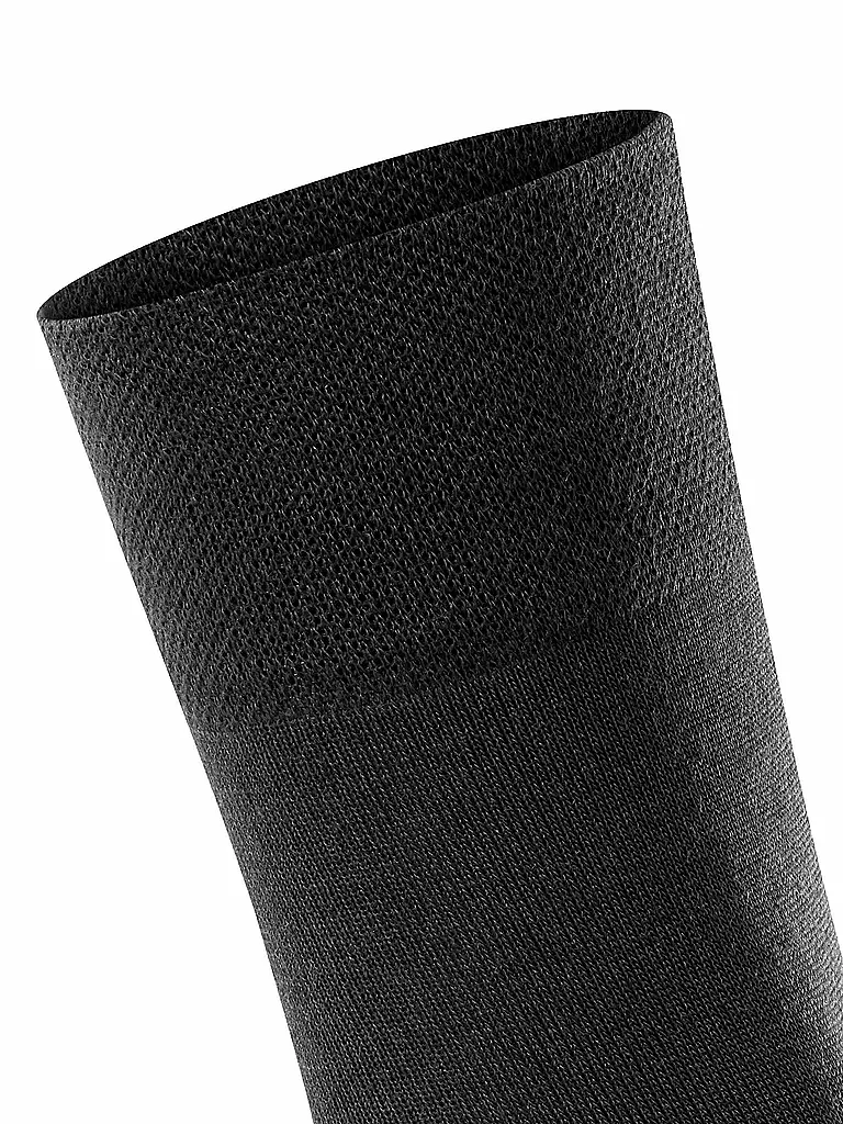 FALKE Kniestrümpfe COTTON TOUCH black schwarz