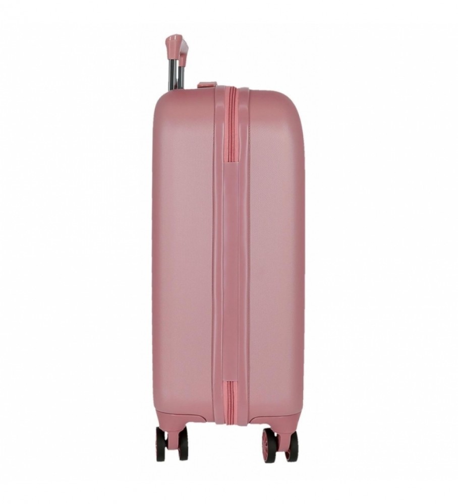 Conjunto de malas rígidas Movom Riga rosa - 40x55x20/49x70x27cm