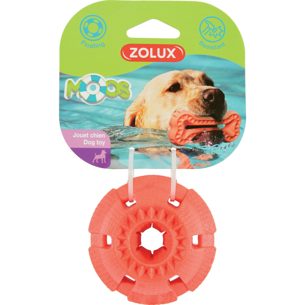 Jouet balle moos ø 8 cm tpr flottant orange pour chien