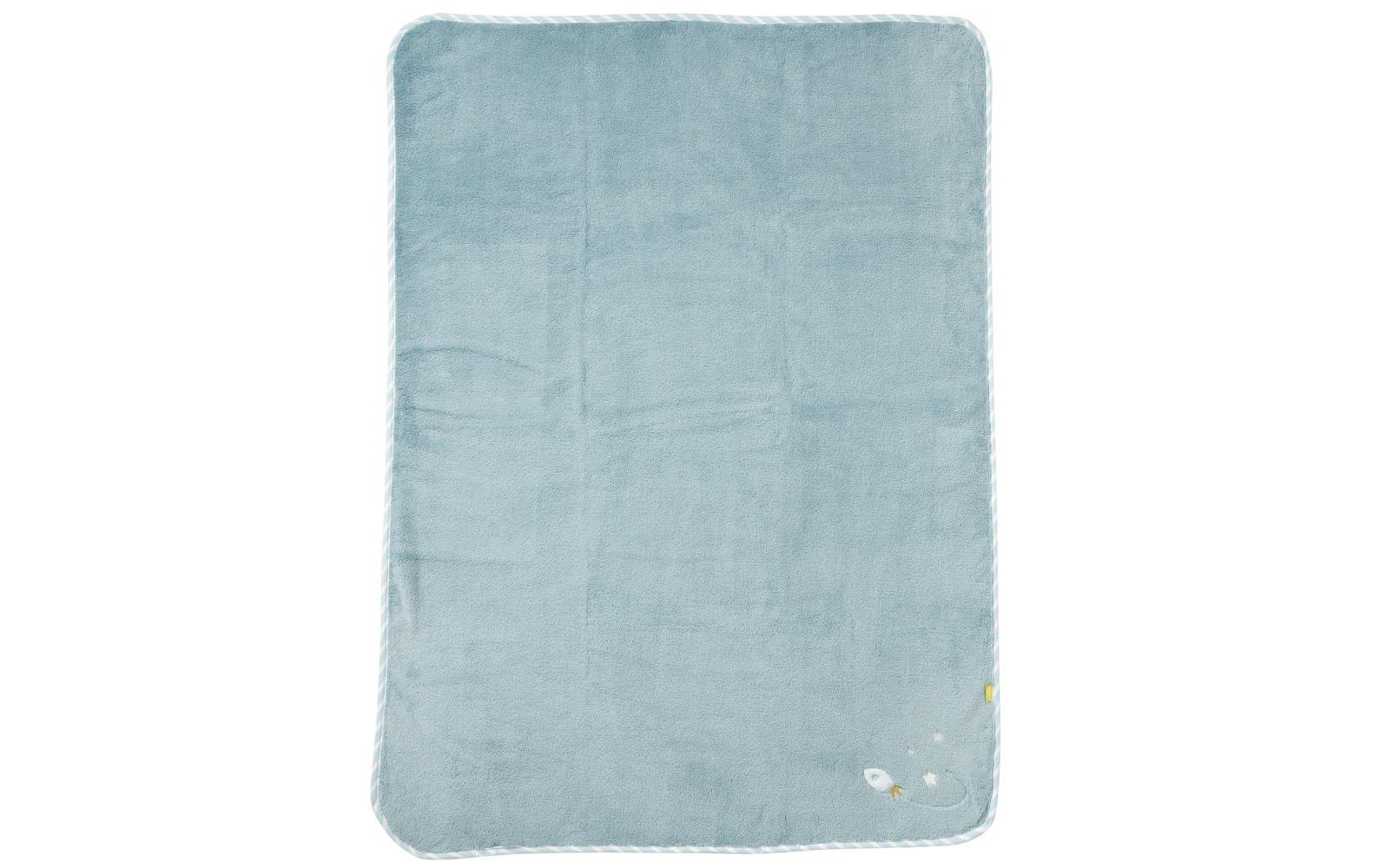 Geschenkset Kuscheldecke Little CastlePlüschig weiche Babydecke