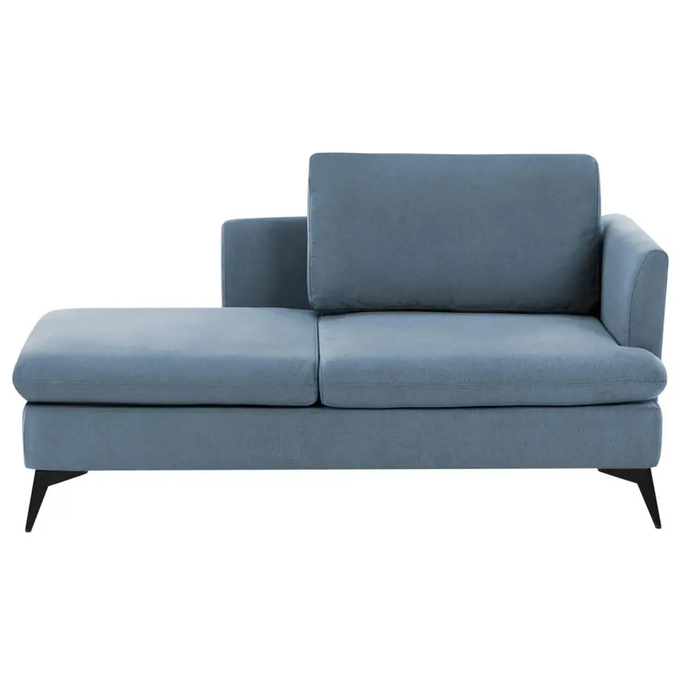 SIEVOZ - Chaise longue - Blauw - Rechtszijdig - Polyester
