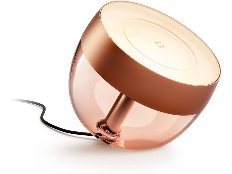 Philips Hue Tischleuchte White & Color Ambiance Iris Kupfer Akzentleuchte für einmalige Lichtstimmungen