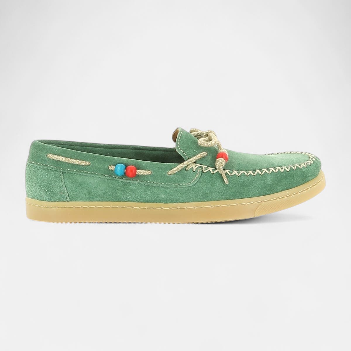 Mocassins Femme en cuir vert