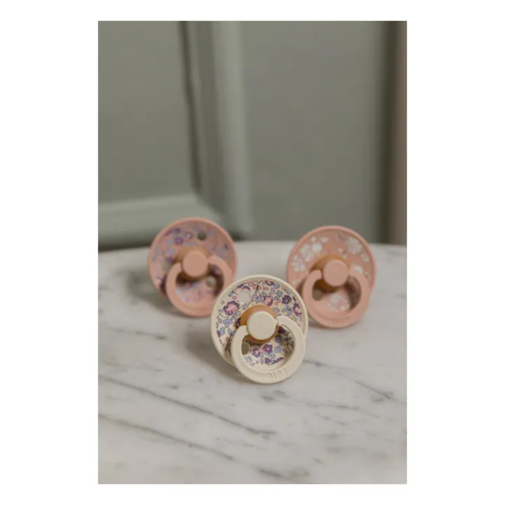 Bibs Tétines en caoutchouc naturel Bibs x Liberty - Set de 2 | Blush