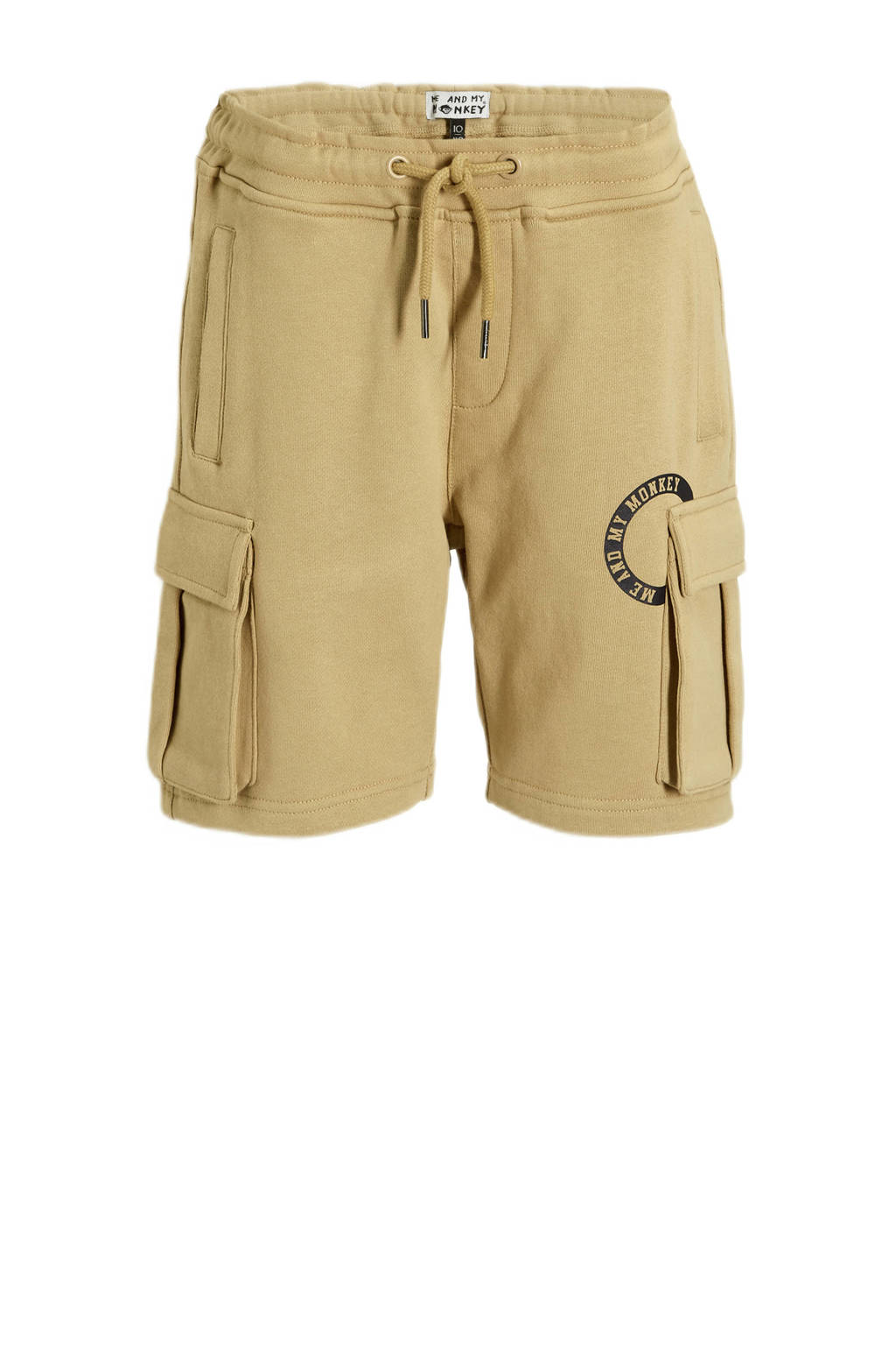 Me & My Monkey cargo short Mitchel met printopdruk zand