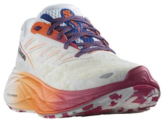 Chaussures Running Salomon Aero Glide 2 Blanc Orange Violet Femme