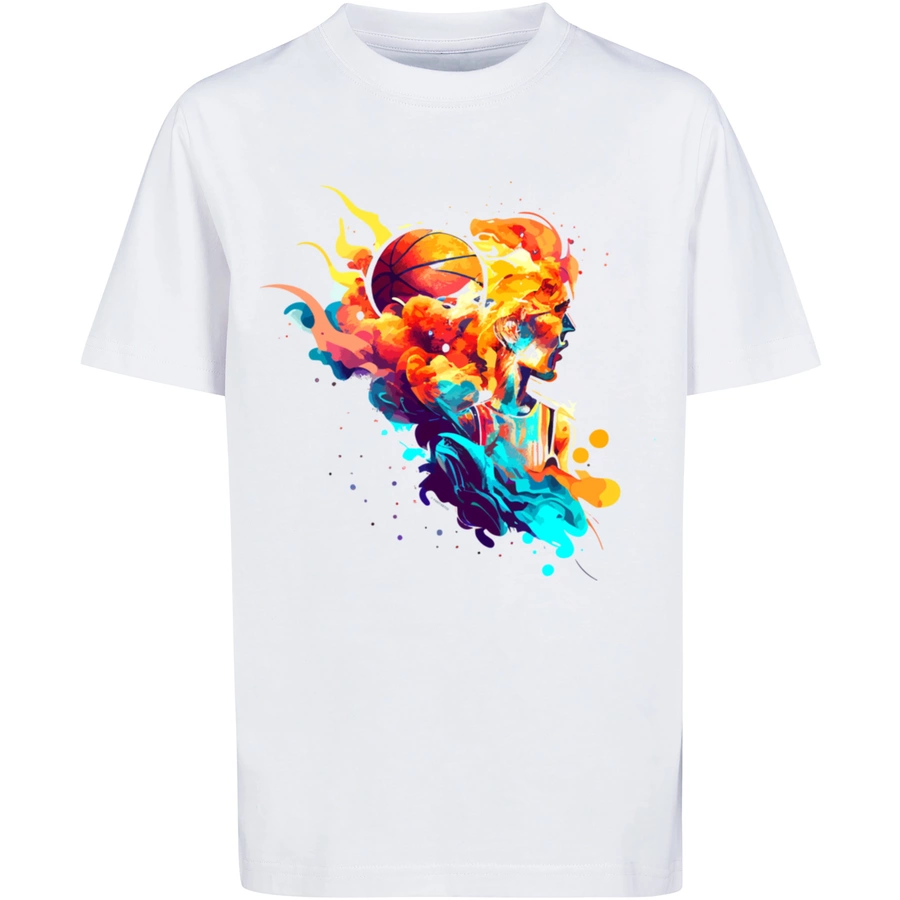 F4NT4STIC T-Shirt Basketball Sport Player UNISEX weiß