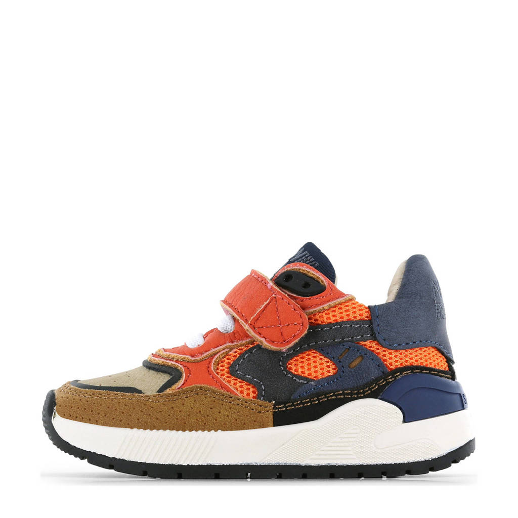Shoesme sneaker blauw/oranje