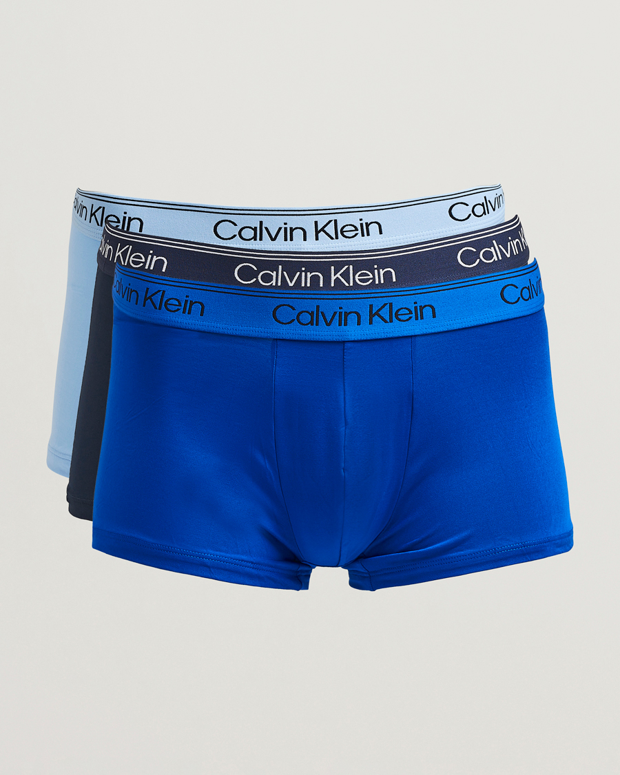 Calvin Klein 3-Pack Micro Stretch Trunk Black/Royal/Blue