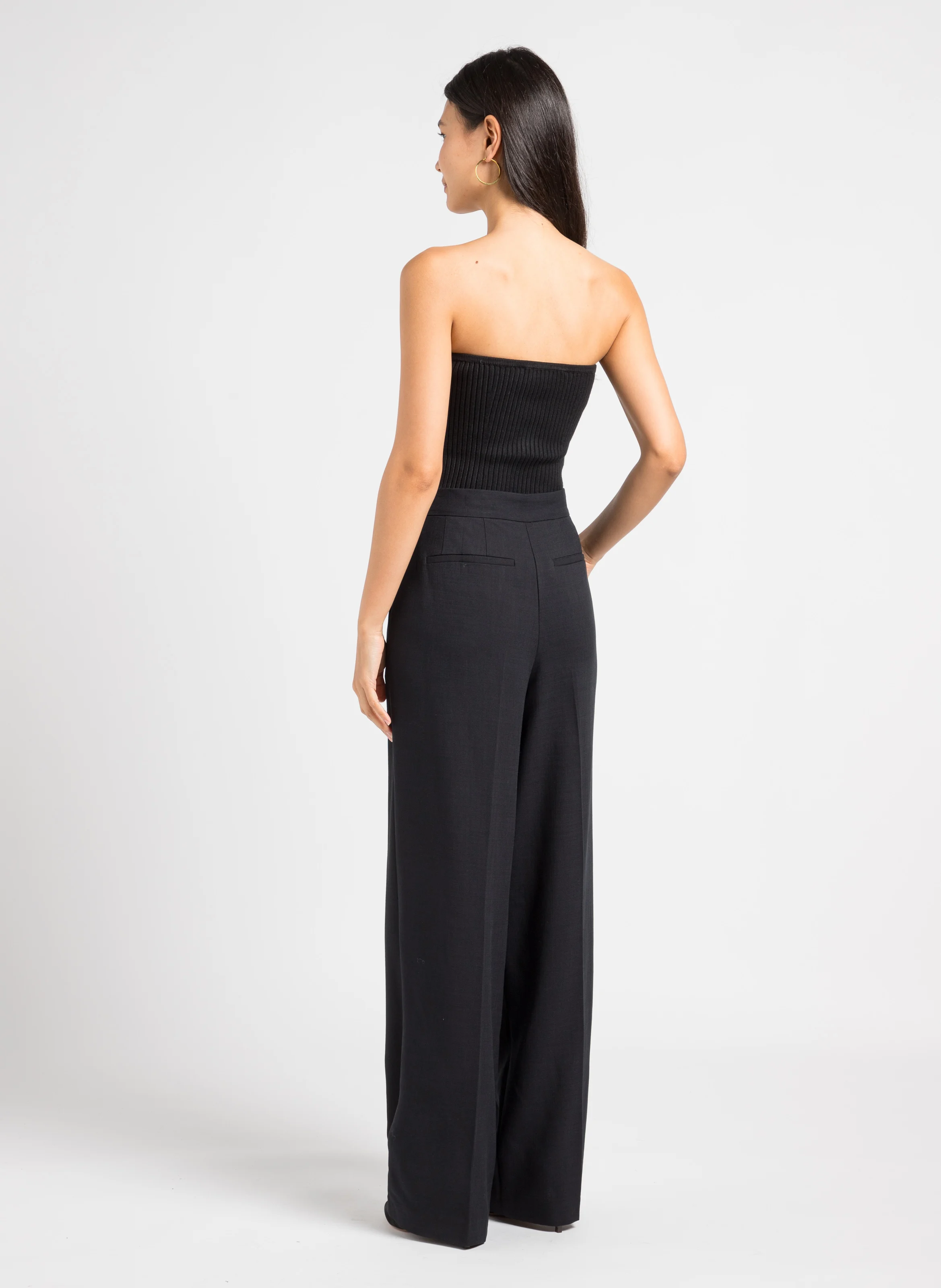 EDWIN - Pantalon large taille haute | Noir