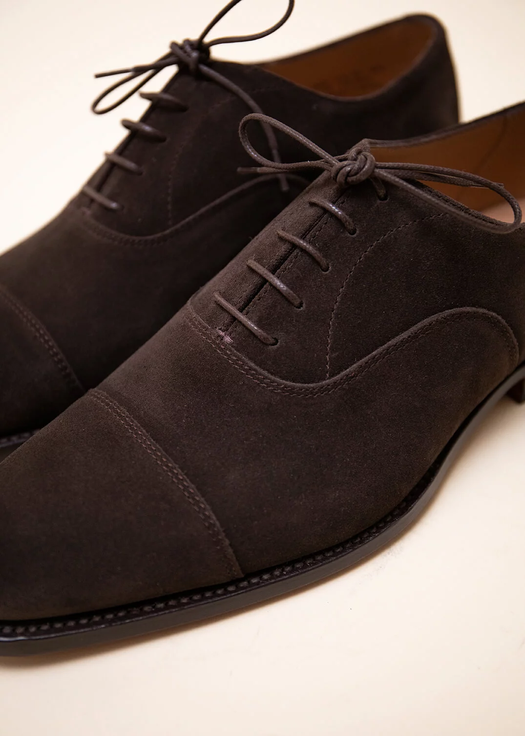RICHELIEU STAPLEFORD VEAU VELOURS MARRON FONCÉ