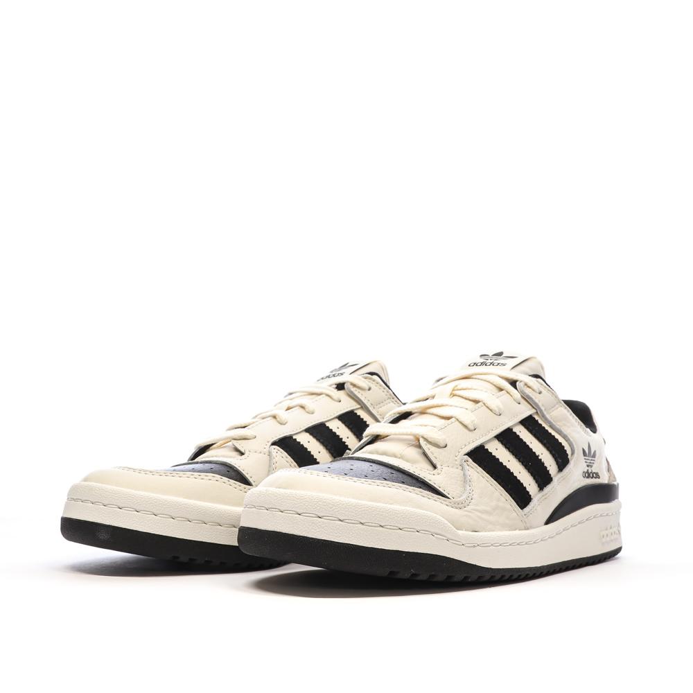Adidas Baskets Beige/Noir Homme Adidas Forum Low