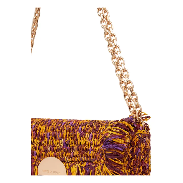 Vanessa Bruno Sac Nano Moon Raphia Chiné | Jaune
