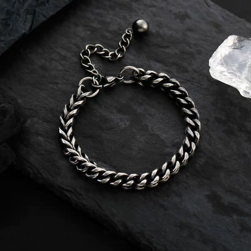 Soosina - Robuuste roestvrijstalen armband met schakels (verschillende uitvoeringen)