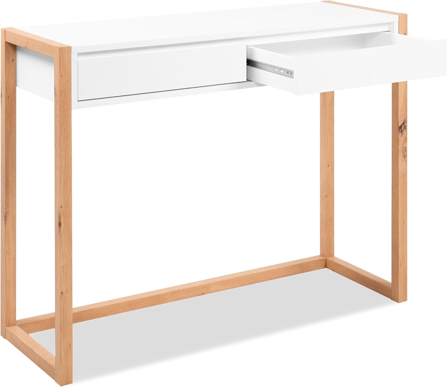 Konsole Denver 44 weiß/Dekor Artisan Oak melaminbeschichtet HxBxT 75x100x35 cm