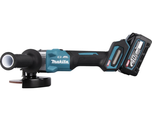 Makita XGT® GA005GM201 40V accu haakse slijper, inclusief 2 accu's (4,0 Ah), lader en MAKPAC maat 4