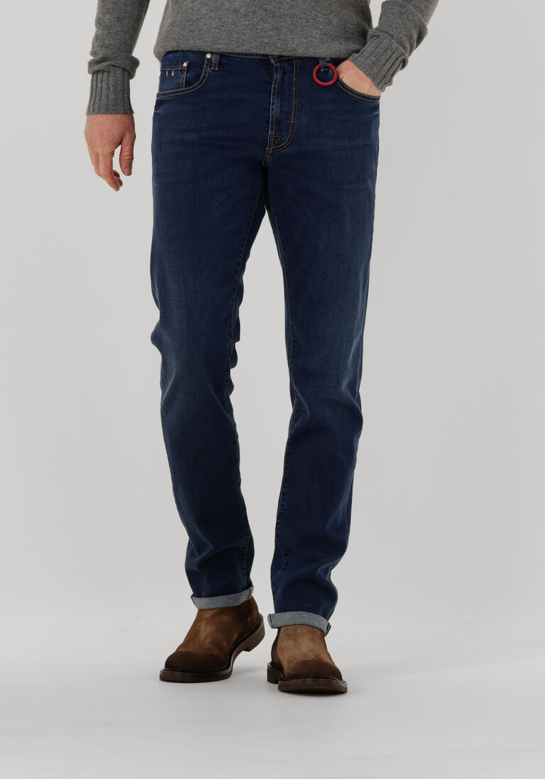 donkerblauwe tramarossa slim fit jeans michelangelo