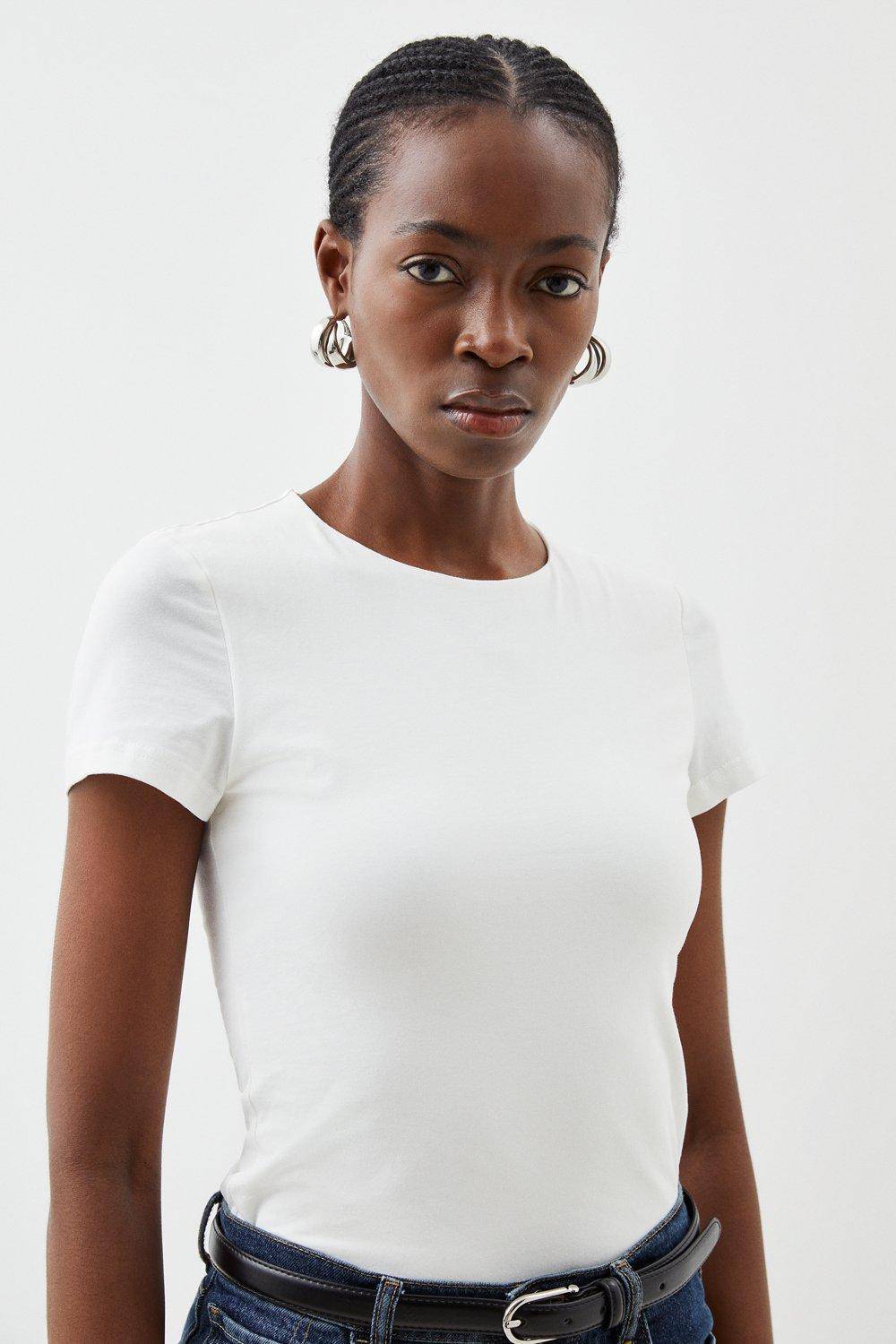 KarenMillen Stretch Cotton T-Shirt