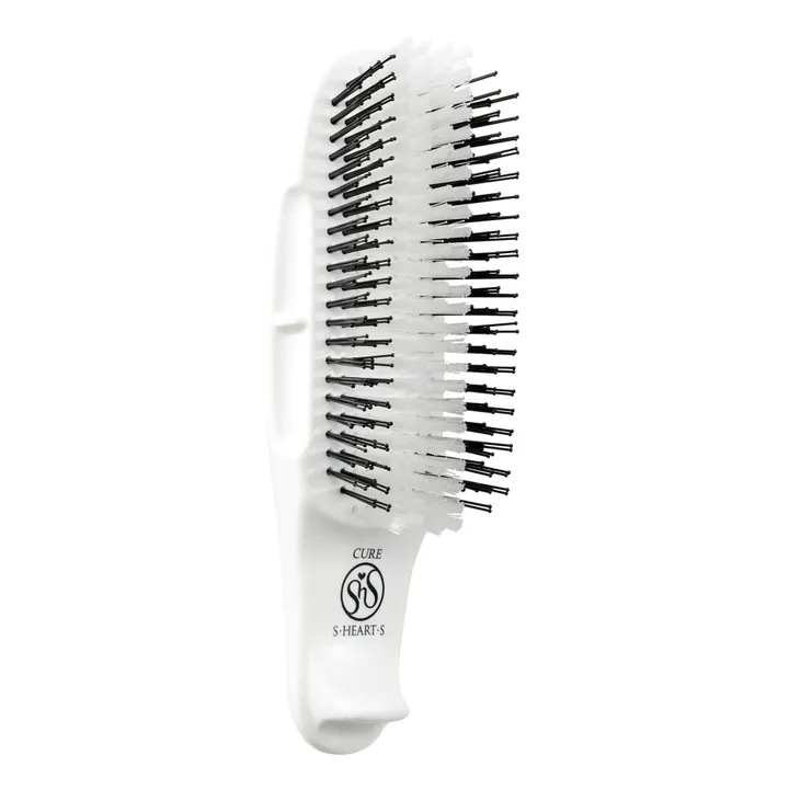 S.Heart.S Brosse pour application de soins cheveux normaux ou épais Cure White