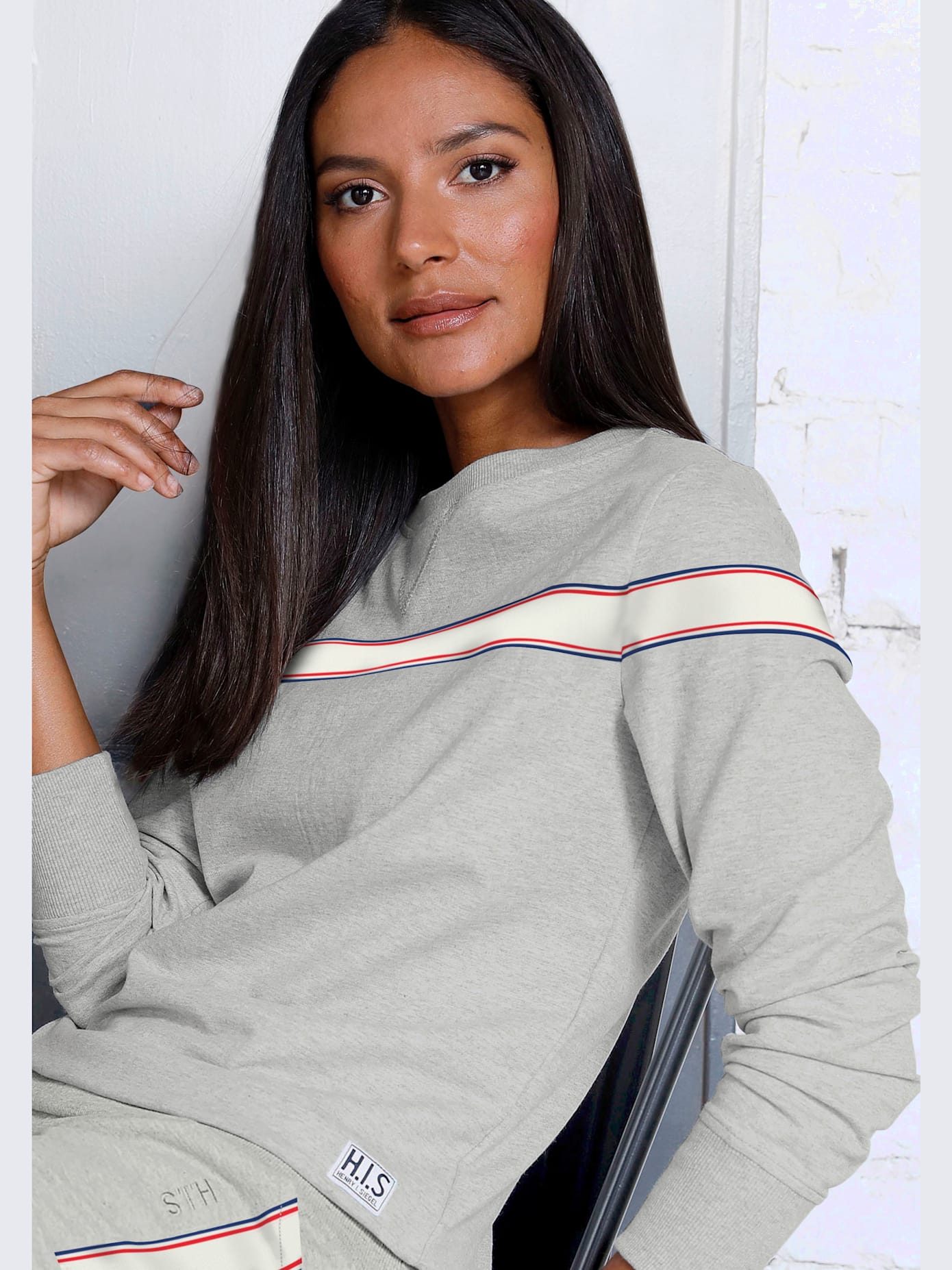 Sweatshirt à rayures