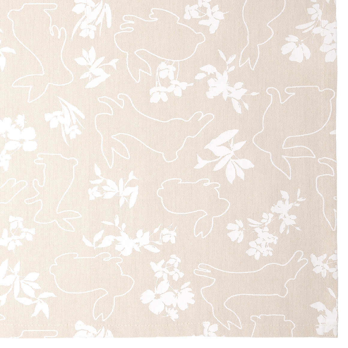 My Home Tischläufer mit Hasen-Allover beige