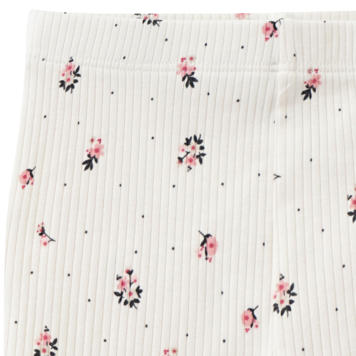 Topomini Baby Leggings mit Ripp-Struktur cremeweiss