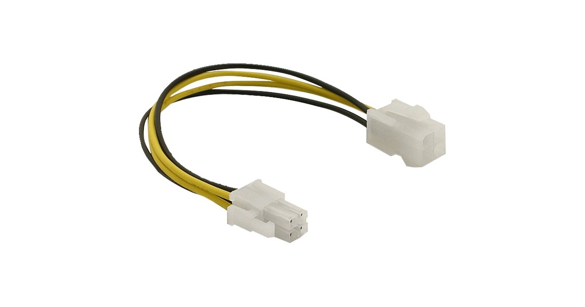 DeLOCKVerlengkabel P4 4 pin male > P4 4 pin female  (0,15 meter)