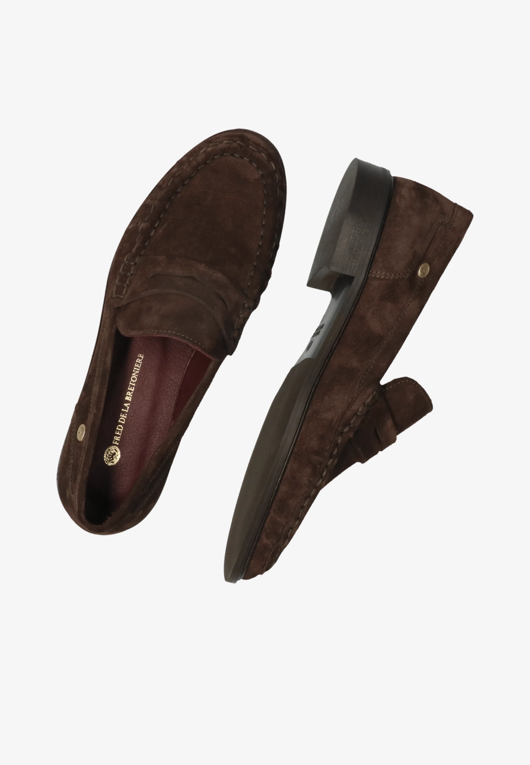 BODIL BEAU Loafer suede Dark Brown