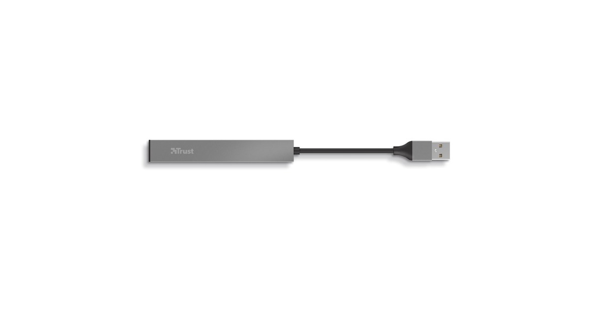 TrustHalyx Aluminium 4-Port Mini USB Hub usb-hub  (Aluminium)